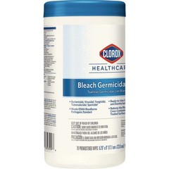 Clorox Healthcare 35309 6.75″ x 9″ Bleach Germicidal Wipes – White (pack of2)S2