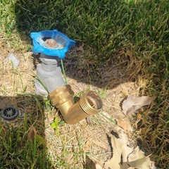 Garden Hose Elbow Connector 90 Degree Brass 3/4 inches, Golden