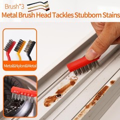 14 Pcs Black Window Track Cleaner Tools Groove Cleaning Brush Set