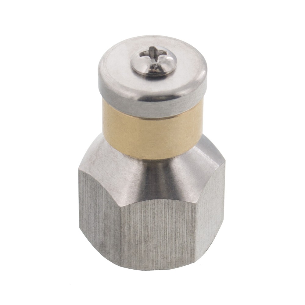 Erie Tools Rotating 3/8″ Sewer Jetter Nozzle for Drain Cleaning 3.5 Orifice