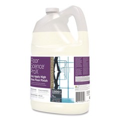 Floor Science ProX Easy Apply High Gloss Floor Finish, 1 gal Bottle, 4/Carton