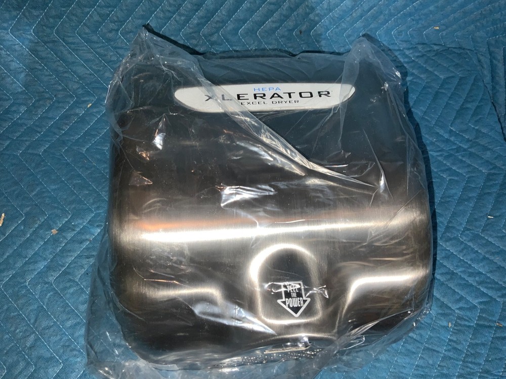 EXCEL DRYER XL-SB-1.1N-H-110-120V Hand Dryer,8 sec,59 to 67 dBA,SLVR 455A31