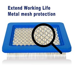 HEYZLASS 10 Pack 491588S Air Filter, Compatible with 491588 Blue+White