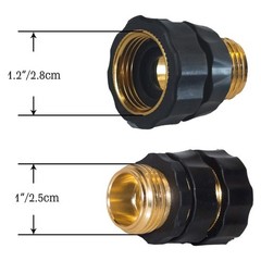 Hourleey Garden Hose Quick 16 Pieces (8 Female & 8 Male Connectors), Gold