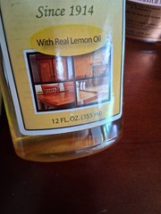 Milsek Furniture Polish and Cleaner with Lemon & Orange Oil Two 12 Oz Bottles