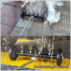 Tool Daily Dual-Function Undercarriage Cleaner,Surface 16”+ broom, Black