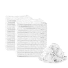 Nabob Wipers White Terry Rags 2lb Bulk Towel Rag Multipurpose 2lb,