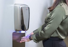 HEPA-Filtered VERDEdri Brushed S/S Surface-Mounted ADA Compliant Energy-Efficien
