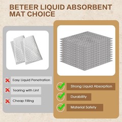 ZXQDRE Oil Absorbent Mat Roll 15 X 150 Heavy Duty Spill Cleanup