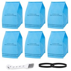 6 Pack Wet Dry Vac Filter Bags Fit for Stinger 2.5 to 5 Gallon Wet Dry Vacuum…