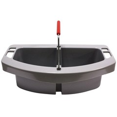 Rubbermaid 2-Compartment Maid Caddy w/ Handle (Gray) 2649GRA NEW