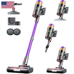 Rendow Cordless Vacuum Cleaner 500W 50Kpa 60Mins Vacuum Cleaners For Home