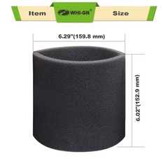 1 Pack 17884 Vacuum Cartridge Filter Replacement 1 Pack+1 Foam Sleeve