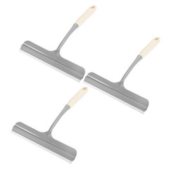 3Pcs Shower Squeegee Glass Wiper with Hanging Hole Beige