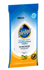 Pledge Multi-Surface Wipes, pH-Balanced formula – 25 ct.