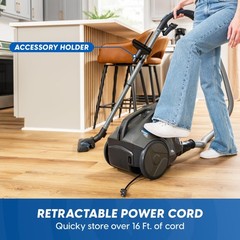 Vacmaster CC0501 Ultra Silent Bagless Canister Vacuum Powerful Cleaner with H…