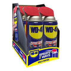 (2 Pack) WD-40 Classic 12oz Multi-Use Lubricant Spray with Smart Straw.