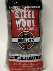 Rhodes American 10121116 4-Grade Steel Wool Pads Extra Course (Pack of 12) New