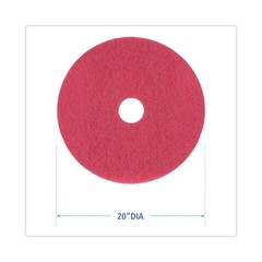 Boardwalk 4020RED 20″ Dia Buffing Floor Pads – Red (5/CT) New