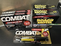 Combat 30g Roach Gel Bait Syringe + Bait Stations & Motels Source Kill Max NEW