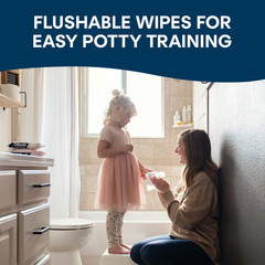 Cottonelle Fragrance Free Flushable Wet Wipes, Adult Wet Wipes, 8 Flip-Top Packs