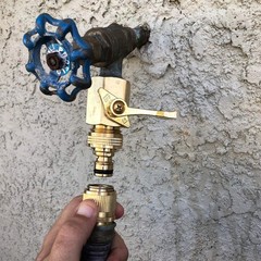 HQMPC Garden Hose Quick Connector Water Connect ¾ 3 Sets, Brass