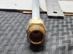 21″ PRESSURE WASHER QUICK CONNECT + 3/4″ THREADED LANCE SPRAY WAND EXTENSION ROD
