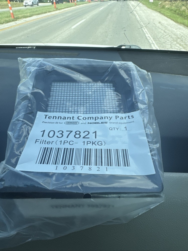 TENNANT 1037821 Dust Panel Filter 12H363