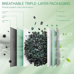 Innmily Activated Charcoal Odor Absorber, For Strong 10 x 100g