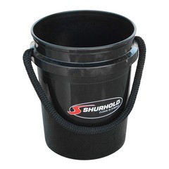 Shurhold 5 Gallon Black Rope Handle Bucket Heavy Duty Marine Boat RV Car Wash