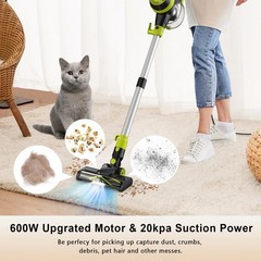 Intercleaner 23Ft Corded Vacuum Cleaner2 Operation Mode Powerful Suction