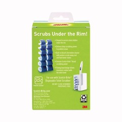 Scotch-Brite 558RF Disposable Toilet Scrubber Refill – Blue/White (10/Pack) New
