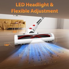 Tikom V750 Cordless Vacuum Cleaner For Home 45000Pa/500W Stick Vacuum Led