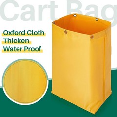 16 x 11 x 27 inch Replacement Janitorial Cleaning Cart Bag High Capacity