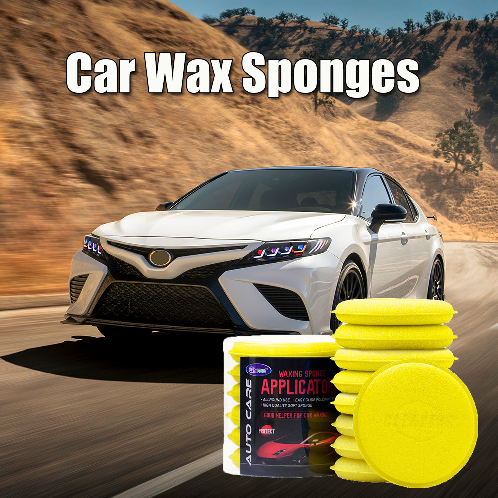 12x Car Waxing Polish Foam Sponge Pads Wax Applicator Cleaning Detailing Sponge