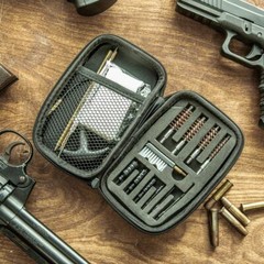 66Pc Pistol Cleaning Kit in Zippered Case,Cal. 38/357/9mm Cleaning Kits