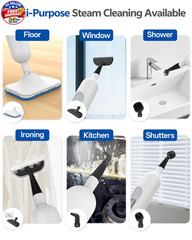 F2 Steam Mop,12-in-1 Handheld Steam Cleaner,Powerful Detachable Steam Mop for Fl