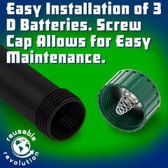 4 Pack Sonic Mole Chaser – Battery Operated Rodent 4 Pack, Black & Green