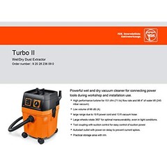 FEIN Turbo II Vacuum Cleaner, 8.4 Gallon, 1100W | Includes: 13 ft Suction Hose,