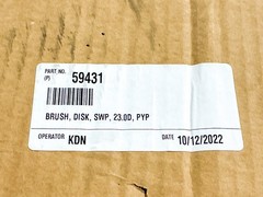 New Tennant Company Parts 59431 Brush Disc SWP 23”OD PYP