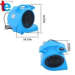 1/2HP 2200 CFM Air Mover Carpet Dryer Floor Fan Cooling Fan 2-Speed Settings