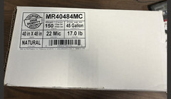 Can Liner, 40×48, 22 mic, 45 gal,