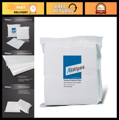 Nonwoven Cleanroom Wipes 9″x9″ – 300 Pcs, Grade A Cellulose/Polyester for Labs,