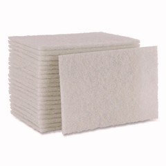 Boardwalk 198 6″ x 9″ Light Duty Scour Pad – White (20/CT) New