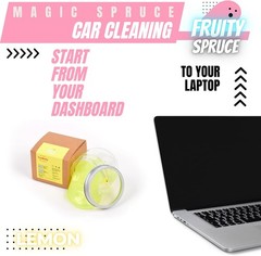 Premium Lemon Scented Cleaning Putty in Jar, Universal Detailing Gel for Car Int
