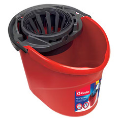 Quick Wring Mop Bucket with Torsion Wringer – 2.5 Gal. (6-Pack)