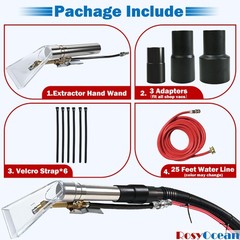 Universal with Any Brand Vac Extractor Hose Kit Attachment with 2-1/2″ & 1-7/…