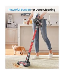 Cordless Vacuum Cleaner, Stick Vacuum with Powerful Suction, 45Mins Runtime V…