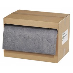Spilltech Grsmf100h-Bx Sorbent Roll, 18 Gal, 15 In X 100 Ft, Universal, Gray,