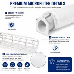 CF Clean Fairy 5pc Microfilter Compatible With Windsor Sensor S12 S15 white